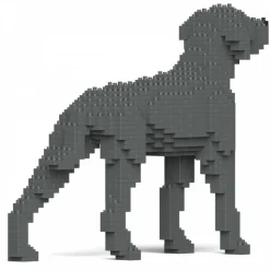 Jekca - Weimaraner 01 - Big - Lego - Sculpture - Construction - 4D - Brick Animals - Toys - Avvenice