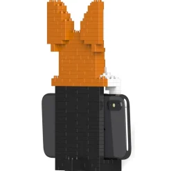 Jekca - Welsh Corgi Phone Stand 01S - Lego - Sculpture - Construction - 4D - Brick Animals - Toys - Avvenice