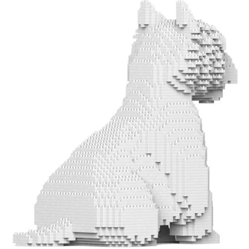 Jekca - West Highland White Terrier 03 - Big - Lego - Sculpture - Construction - 4D - Brick Animals - Toys - Avvenice
