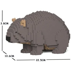 Jekca - Wombat 01S - Lego - Sculpture - Construction - 4D - Brick Animals - Toys - Avvenice