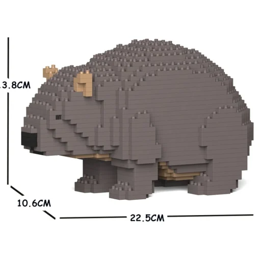 Jekca - Wombat 01S - Lego - Sculpture - Construction - 4D - Brick Animals - Toys - Avvenice