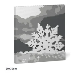 Jekca - Xmas Brick Painting 04S (30x30cm) - Lego - Sculpture - Construction - 4D - Brick Animals - Toys - Avvenice