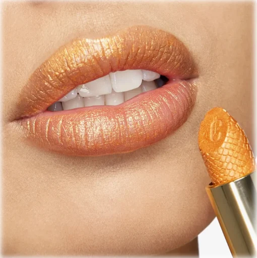 Jimmy Choo - JC Satin Lip Colour - Golden Choo - Exclusive Collection - Luxury Fragrance - Avvenice