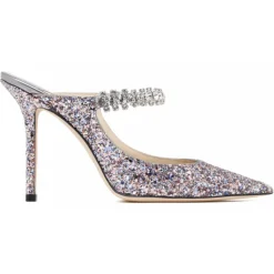 Jimmy Choo - Mules Bing 100 - Multicolor Silver - Jimmy Choo Exclusive Luxury Collection - Avvenice