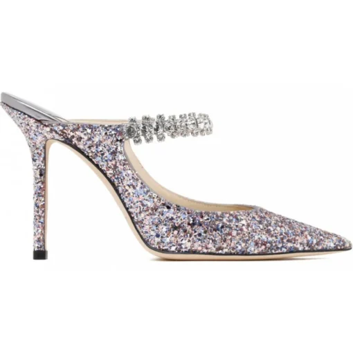 Jimmy Choo - Mules Bing 100 - Multicolor Silver - Jimmy Choo Exclusive Luxury Collection - Avvenice