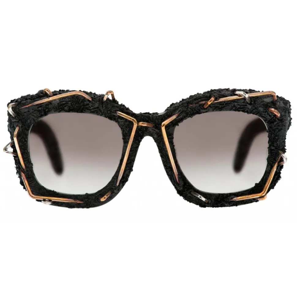 Kuboraum - Mask B2 - Opera - Black Matt, Silver & Bronze - B2 BM OP - Sunglasses - Kuboraum Eyewear - Avvenice