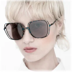 Kuboraum - Mask H14 - Blue Rust - H14 BG - Sunglasses - Kuboraum Eyewear - Avvenice