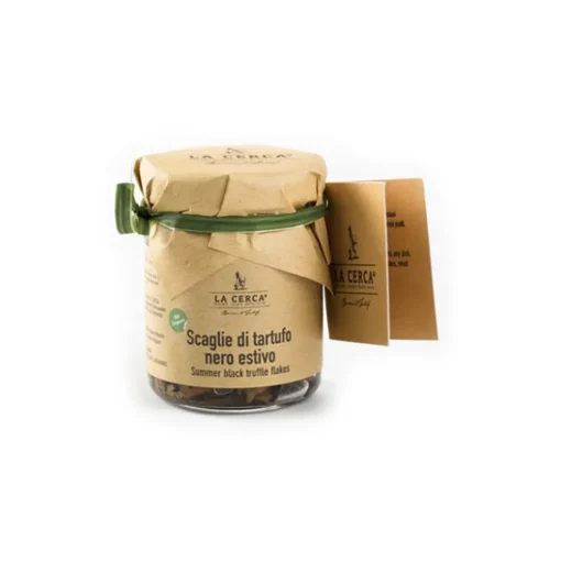 La Cerca - Organic Black Summer Truffle Flakes - Specialities with Pure Truffle - Truffle Excellence - Organic Vegan - 50 g - Avvenice