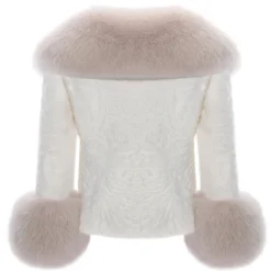 La Prima Luxury - Lollipop - Fur in Swakara Persian and Shadow Fox - Fur Coat - Luxury Exclusive Collection - Avvenice