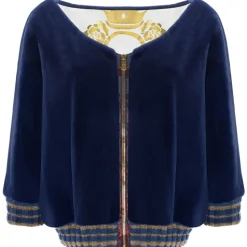 La Prima Luxury - Onda - 8 mm Shaved Mink Fur In Navy - Fur Coat - Luxury Exclusive Collection - Avvenice