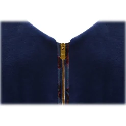 La Prima Luxury - Onda - 8 mm Shaved Mink Fur In Navy - Fur Coat - Luxury Exclusive Collection - Avvenice