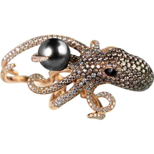 La Prima Luxury - The Smoked Diamond Octopus - Jewelry - Luxury Exclusive Collection - Avvenice