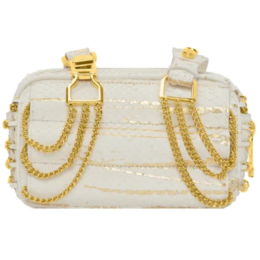 La Prima Luxury - Viaggiatrice Uno - Arena Bianca - Handbag - Luxury Exclusive Collection - Avvenice