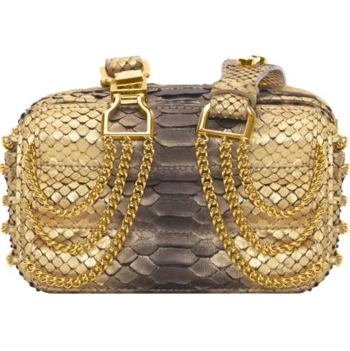 La Prima Luxury - Viaggiatrice Uno - Pepita Oro - Handbag - Luxury Exclusive Collection - Avvenice
