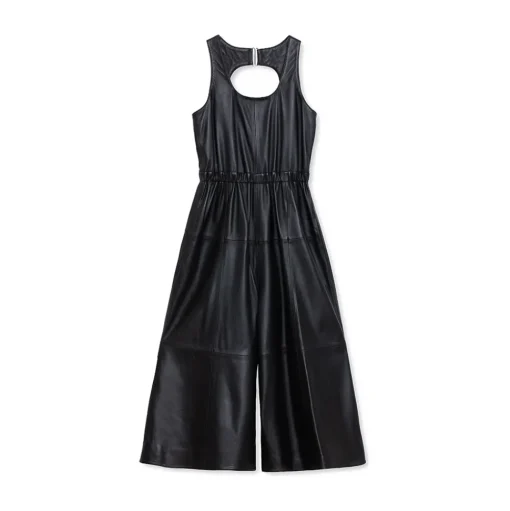 La Rando - Beccar Dress - Soft Lambskin - Black - Artisan Dress - Luxury High Quality Leather - Avvenice
