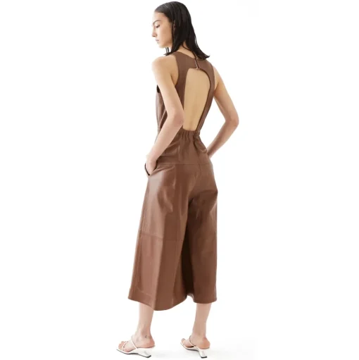 La Rando - Beccar Dress - Soft Lambskin - Brown - Artisan Dress - Luxury High Quality Leather - Avvenice