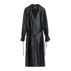 La Rando - Berisso Trench - Soft Lambskin - Black - Artisan Jacket - Luxury High Quality Leather - Avvenice