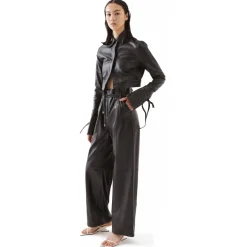 La Rando - Bernal Pants - Soft Lambskin - Black - Artisan Pants - Luxury High Quality Leather - Avvenice