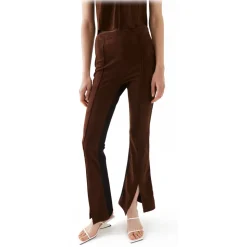 La Rando - Buenos Aires Pants - Goat Suede Leather - Brown - Artisan Pants - Luxury High Quality Leather - Avvenice