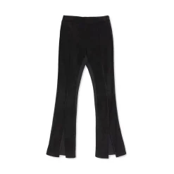 La Rando - Buenos Aires Pants - Goat Suede Leather - Black - Artisan Pants - Luxury High Quality Leather - Avvenice