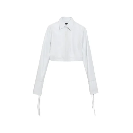 La Rando - Concordia Shirt - Lambskin Leather - White - Artisan Shirts - Luxury High Quality Leather - Avvenice
