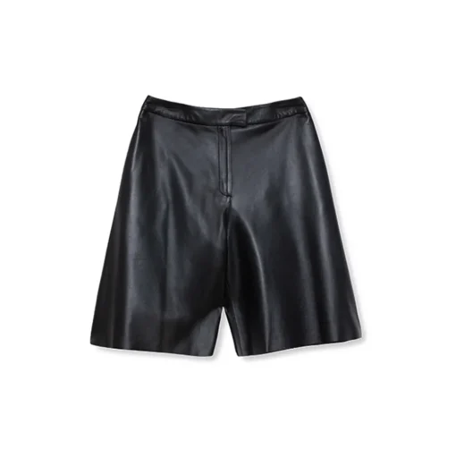 La Rando - Florida Shorts - Lambskin Leather - Black - Luxury High Quality Leather - Avvenice