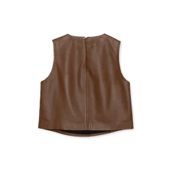 La Rando - Lanus Top - Lambskin Leather - Brown - Artisan Top - Luxury High Quality Leather - Avvenice
