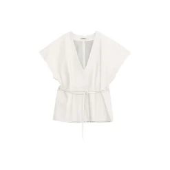 La Rando - Lezama Top - Lambskin Leather - White - Artisan Top - Luxury High Quality Leather - Avvenice