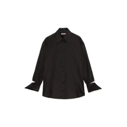 La Rando - Longchamps Shirt - Silk - Black - Artisan Shirts - Luxury High Quality Leather - Avvenice