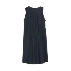 La Rando - Lugano Dress - Cotton - Black - Artisan Dress - Luxury High Quality Leather - Avvenice