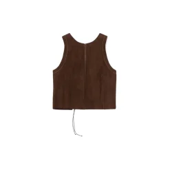 La Rando - Munro Top - Goatskin Suede - Brown - Artisan Top - Luxury High Quality Leather - Avvenice