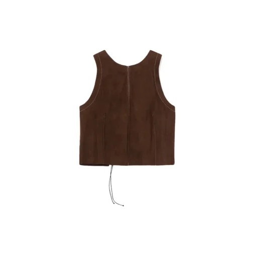 La Rando - Munro Top - Goatskin Suede - Brown - Artisan Top - Luxury High Quality Leather - Avvenice