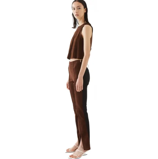La Rando - Munro Top - Goatskin Suede - Brown - Artisan Top - Luxury High Quality Leather - Avvenice