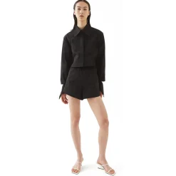 La Rando - Obera Shirt - Polyester - Black - Artisan Shirts - Luxury High Quality Leather - Avvenice