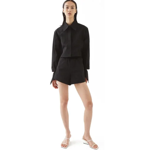 La Rando - Obera Shirt - Polyester - Black - Artisan Shirts - Luxury High Quality Leather - Avvenice