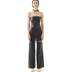 La Rando - Pacheco Pants - Soft Lambskin - Black - Artisan Pants - Luxury High Quality Leather - Avvenice