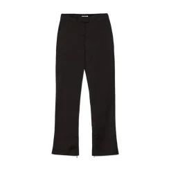 La Rando - Torcuato Pants - Silk and Wool - Black - Luxury High Quality Leather - Avvenice