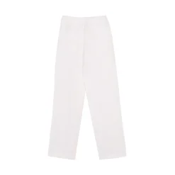 La Rando - Trelew Pants - Linen - White - Luxury High Quality Leather - Avvenice