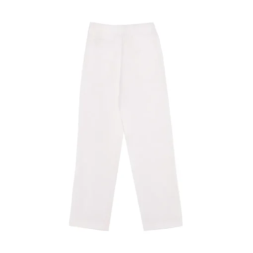 La Rando - Trelew Pants - Linen - White - Luxury High Quality Leather - Avvenice