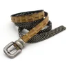 Laura B - Croco Belt - Beige Croco - Dorè - Leather Belt - Luxury High Quality Belt - Avvenice
