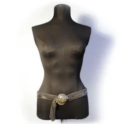 Laura B - Croco Belt - Bi Mesh - Silver - Mesh Belt - Luxury High Quality Belt - Avvenice