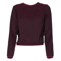 Leda Di Marti - Jacquard Sweatshirt - Leda Collection - Haute Couture Made in Italy - Luxury High Quality Sweatshirt - Avvenice