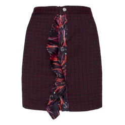 Leda Di Marti - Jaquard Miniskirt - Leda Collection - Haute Couture Made in Italy - Luxury High Quality Skirt - Avvenice
