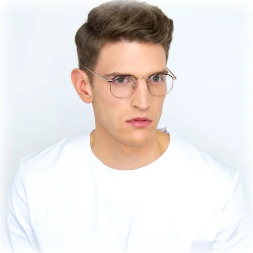 Linda Farrow - 586 C4 Angular Optical Frames - Rose Gold - Linda Farrow Eyewear - Avvenice