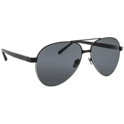 Linda Farrow - 533 C6 Aviator Sunglasses - Gold - Linda Farrow Eyewear - Avvenice