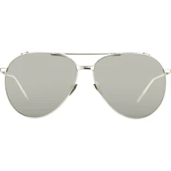 Linda Farrow - 425 C2 Aviator Sunglasses - White Gold - Linda Farrow Eyewear - Kourtney Kardashian - Olivia Munn - Official - Avvenice