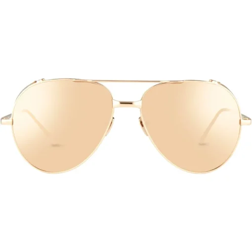 Linda Farrow - 426 C3 Aviator Sunglasses - Rose Gold - Linda Farrow Eyewear - Avvenice