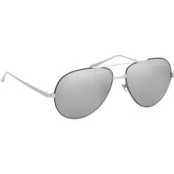 Linda Farrow - 128 C5 Aviator Sunglasses - Yellow Gold - Linda Farrow Eyewear - Alessandra Ambrosio Official - Avvenice