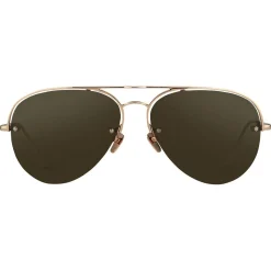 Linda Farrow - 543 C6 Aviator Sunglasses - Rose Gold - Linda Farrow Eyewear - Avvenice