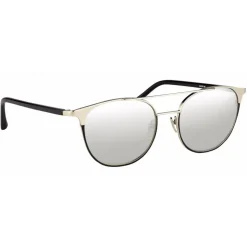 Linda Farrow - 421 C6 Browline Sunglasses - White Gold - Linda Farrow Eyewear - Karlie Kloss - Alessandra Ambrosio - Official - Avvenice